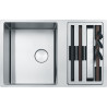 Cuve Inox BWX 120-41-27 BOX CENTER 2 cuves (R12), sans égouttoir - 820x520mm