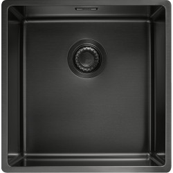 Cuve Inox BXM 110-40 BOX cuve inox pvd anthracite avec revêtement, 1 cuve R12 - 440x450mm - vidage automatique