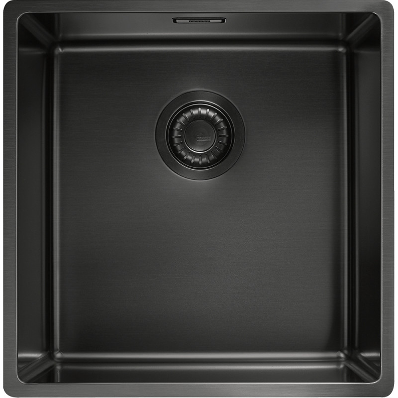 Cuve Inox BXM 110-40 BOX cuve inox pvd anthracite avec revêtement, 1 cuve R12 - 440x450mm - vidage automatique