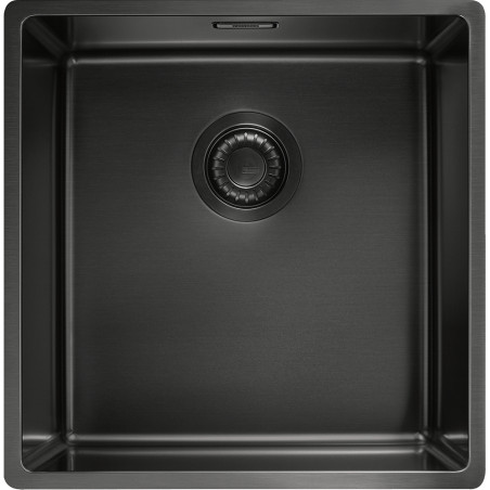 Cuve Inox BXM 110-40 BOX cuve inox pvd anthracite avec revêtement, 1 cuve R12 - 440x450mm - vidage manuel