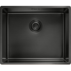 Cuve Inox BXM 110-50 BOX cuve inox pvd anthracite avec revêtement, 1 cuve R12 - 540x450mm - vidage manuel