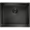 Cuve Inox BXM 110-50 BOX cuve inox pvd anthracite avec revêtement, 1 cuve R12 - 540x450mm - vidage manuel
