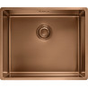Cuve Inox BXM 110-50 BOX cuve inox pvd cuivre avec revêtement, 1 cuve R12 - 540x450mm - vidage automatique