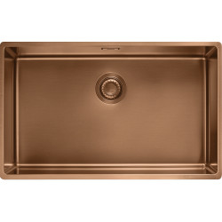 Cuve Inox BXM 110-68 BOX cuve inox pvd cuivre avec revêtement, 1 cuve R12 - 725x450mm - vidage automatique