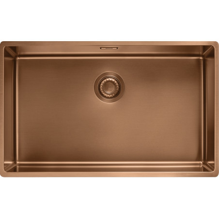 Cuve Inox BXM 110-68 BOX cuve inox pvd cuivre avec revêtement, 1 cuve R12 - 725x450mm - vidage manuel