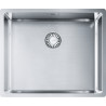 Cuve Inox BXX 110-50 BOX 1 grande cuve R12, sans égouttoir - 540x450mm - vidage manuel