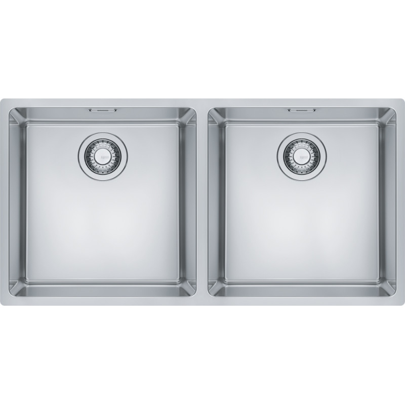 Cuve Inox MRX 120-40-40 MARIS 2 cuves R16, sans égouttoir - 865x440mm - vidage automatique