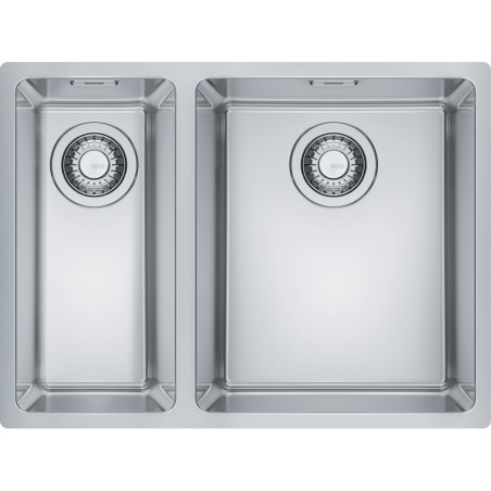 Cuve Inox MRX 160-34-19 MARIS 1 grande 1/2 cuve R16, sans égouttoir - 595x440mm - vidage automatique
