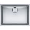 Cuve Inox MYX 110-55 MYTHOS 1 grande cuve R25/10, sans égouttoir - 590x440mm - vidage manuel