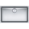 Cuve Inox MYX 110-70 MYTHOS 1 grande cuve R25/10, sans égouttoir - 740x440mm - vidage automatique