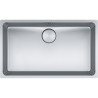 Cuve Inox MYX 110-70 MYTHOS 1 grande cuve R25/10, sans égouttoir - 740x440mm - vidage manuel