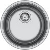 Cuve Inox ROX 110-38 ROTONDO 1 cuve ronde, sans égouttoir - vidage automatique
