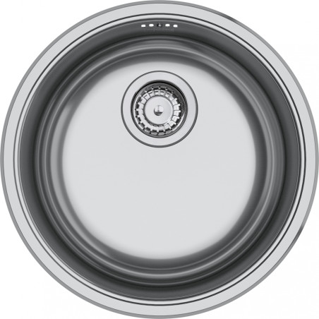 Cuve Inox ROX 110-38 ROTONDO 1 cuve ronde, sans égouttoir - vidage manuel