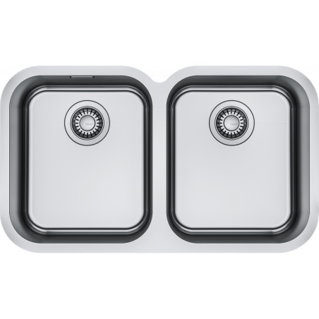 Cuve Inox SRX 120-34-34 SMART 2 cuves R70, sans égouttoir - 9x447mm - vidage automatique