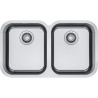 Cuve Inox SRX 120-34-34 SMART 2 cuves R70, sans égouttoir - 9x447mm - vidage automatique