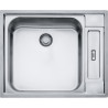 Cuve Inox AGX 210C ARGOS 1 cuve R70, sans égouttoir - 625x510mm
