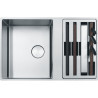 Cuve Inox BWX 220-41-27 BOX CENTER 2 cuves (R12), sans égouttoir - 790x510mm