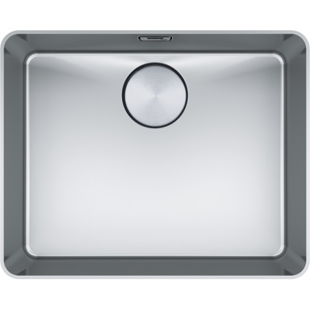 Cuve Inox MYX 210-50 MYTHOS 1 grande cuve R25/10, sans égouttoir - 512x412mm - vidage automatique