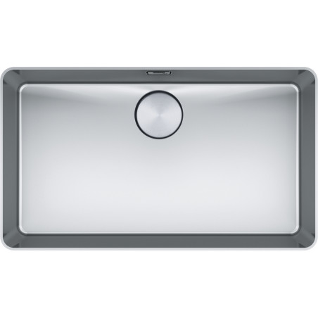 Cuve Inox MYX 210-70 MYTHOS 1 grande cuve R25/10, sans égouttoir - 712x412mm - vidage manuel