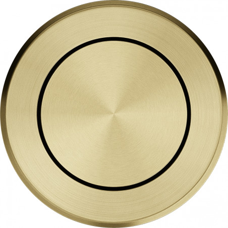Bouton push rond finition PVD Reflet d'Or, Diamètre 35mm