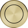 Bouton push rond finition PVD Reflet d'Or, Diamètre 35mm