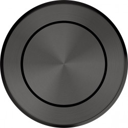 Bouton push rond finition PVD Anthracite, Diamètre 35mm