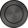 Bouton push rond finition PVD Anthracite, Diamètre 35mm