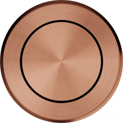 Bouton push rond finition PVD Cuivre, Diamètre 35mm
