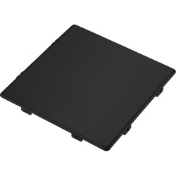 Cache bonde carré noir mat pour cuve KNG