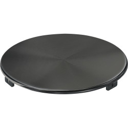 Cache bonde rond anthracite pour cuves et évier Fragranite. Revêtement PVD F-Inox