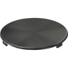 Cache bonde rond anthracite pour cuves et évier Fragranite. Revêtement PVD F-Inox