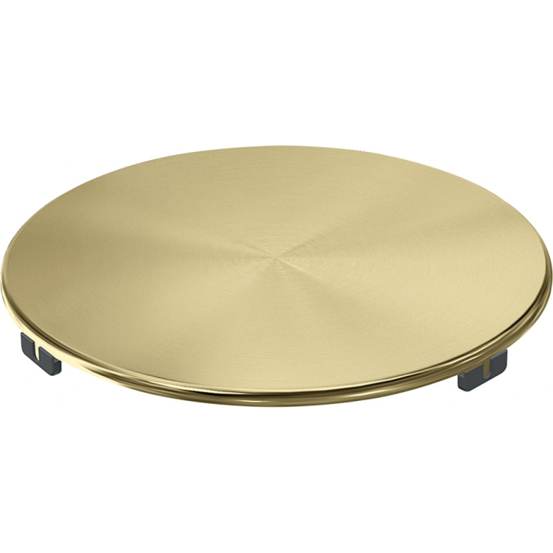 Cache bonde rond reflet d'or pour cuves et évier Fragranite. Revêtement PVD F-Inox