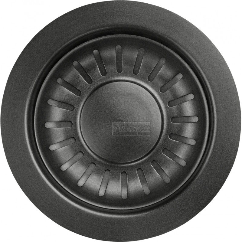 Panier de bonde et coupelle pour vidage automatique, revêtement PVD F-Inox Anthracite