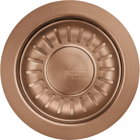 Panier de bonde et coupelle pour vidage manuel, revêtement PVD F-Inox Cuivre