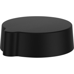 Pièces Détachées VIDAGE, bouton rotatif rond, NOIR MAT, pour diamètre 35mm, pour bonde automatique "FRANKE"
