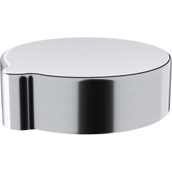 Piéces Détachées VIDAGE, bouton rotatif rond, chrome , pour trou diamètre 35mm, pour soupape à poussoir