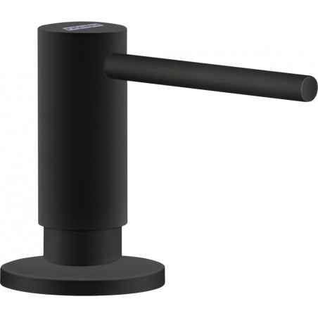 ACTIVE , Distributeur de savon , Levier haut , Chrome , NOIR MAT , Rotation bec 360° , Embase 45mm , Perçage 35mm , Capacité 630