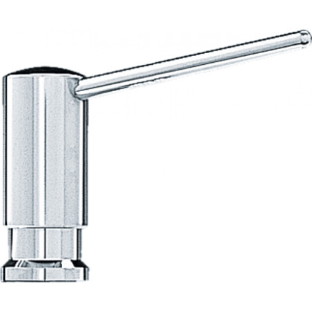 NOVITA , Distributeur de savon , Levier haut , Chrome , CHROME , Rotation bec 360° , Embase 50mm (avec collerette) ou 28mm (sans