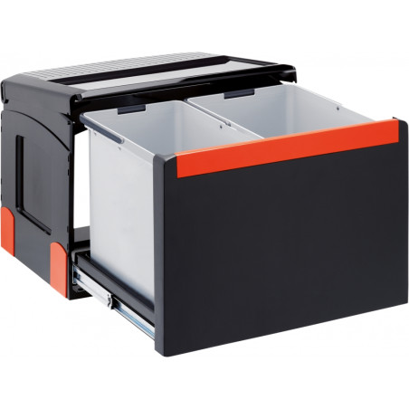 CUBE 50- POUBELLE 1X14 LITRES / 1X18 LITRES 500X330X345 MM
