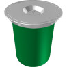 RD KEA 12l  MS affleuré,12 litres, seau en matière synthétique,montage affleuré, couvercle inox