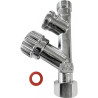 ACCESSOIRE ROBINET, Kit anti-particule avec filtre intégré,avec robinet d'arrêt intégré, entrèe 3/8 femelle, sortie 3/8 mâle,fil