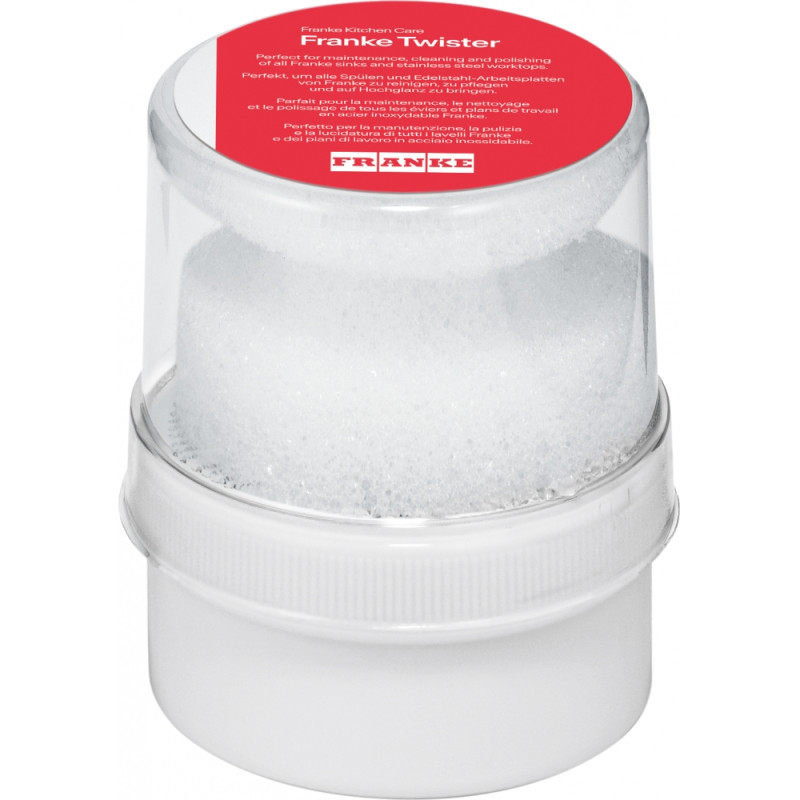 Produit d'entretien Franke Twister avec éponge, pot de 125ml