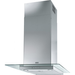 Hotte box LINE 600 mm inox/verre, classe B, débit max 600 m3/h/int 700 m3/h, niveau sonore mini 52 dB (A)/maxi 67 dB(A)/ 70 dB(A