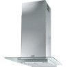 Hotte box LINE 600 mm inox/verre, classe B, débit max 600 m3/h/int 700 m3/h, niveau sonore mini 52 dB (A)/maxi 67 dB(A)/ 70 dB(A