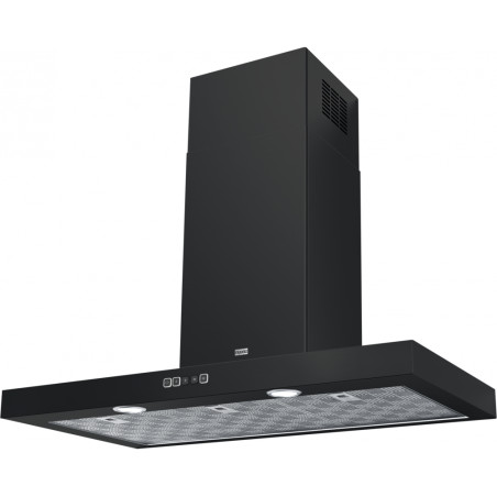 Hotte box  TALE 900 mm noir mat, classe A++, débit max 450 m3/h/int 780 m3/h, niveau sonore max 48 dB (A)/max 60 dB(A)/ int 71 d