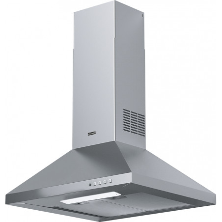 Hotte cheminée LINFA 600 mm inox, classe B, débit max 620 m3/h/int 740 m3/h, niveau sonore mini 49 dB (A)/maxi 64 dB(A) / 67 dB(