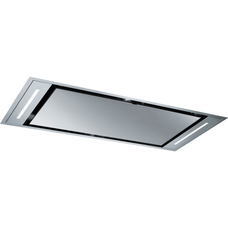 Hotte de plafond GALAXY PLUS 1000 mm inox , classe A++, débit max 605 m3/h/int 820 m3/h, niveau sonore mini 44 dB (A)/maxi 55 dB