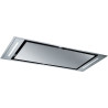 Hotte de plafond GALAXY PLUS 1000 mm inox , classe A++, débit max 605 m3/h/int 820 m3/h, niveau sonore mini 44 dB (A)/maxi 55 dB