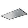 Hotte de plafond MARIS 900 mm Inox, profondeur 23 cm, classe A+, débit max 400 m3/h/int 720 m3/h, niveau sonore mini 43 dB (A)/m