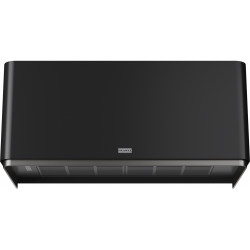 Hotte design MYTHOS MASTERPIECE MURALE 800 mm, noir/anthracite, classe A, débit max 600 m3/h/int 750 m3/h, niveau sonore mini 44